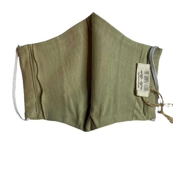 The Simple Folk Organic Cotton‎ Childrens Face Mask Ecru New - Picture 3 of 5